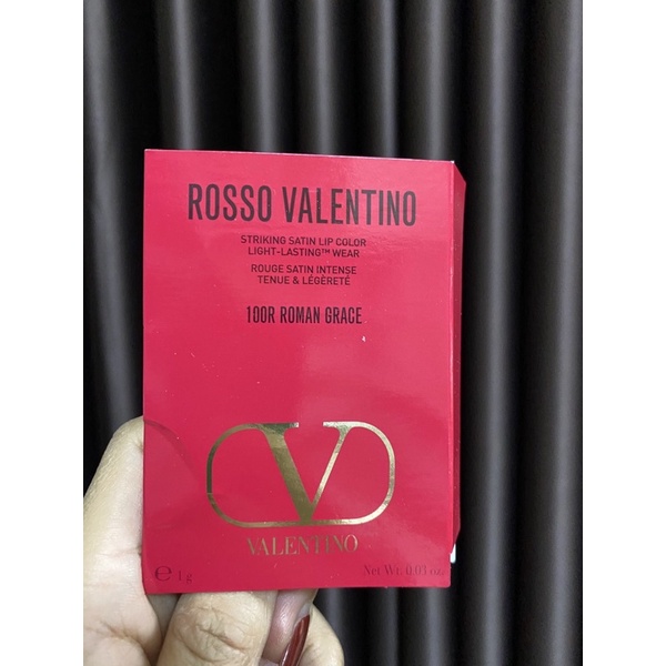 Son Rosso Valentino Satin Lipstick Mini 1g - 100r Roman Grace