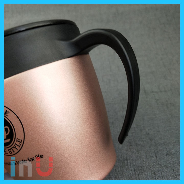 HCM - Ly giữ nhiệt uống cà phê, trà Creative 330ml kèm muỗng khoáy inox