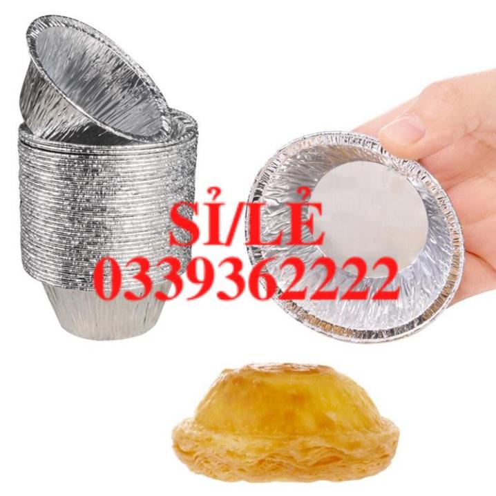 [ COCOLOVE ] Đế giấy bạc lót bánh tart trứng - khuôn giấy bạc nướng bánh - combo 20/50/100 chiếc (KGB03)