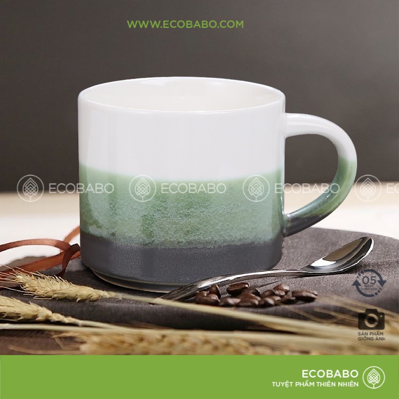 Cốc trà Cafe gốm sứ Ceramic thủ công Nhật Bản cao cấp - Ecobabo