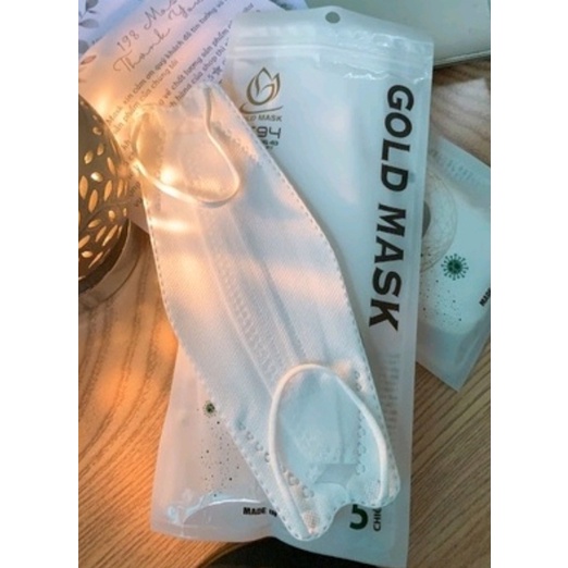 KHẨU TRANG KF94 GOLD MASK CÔNG NGHỆ HÀN QUỐC, LỌC BỤI MỊN ( TÚI 10 CHIẾC ) | BigBuy360 - bigbuy360.vn