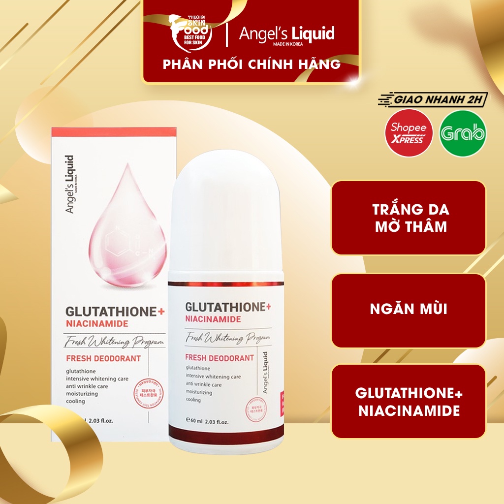 Lăn nách glutathione giảm thâm nách, làm trắng da chuẩn chính hàng 100%