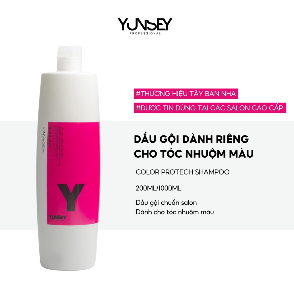 Dầu Gội Giữ Màu Tóc Nhuộm Yunsey Color Protection 1000Ml