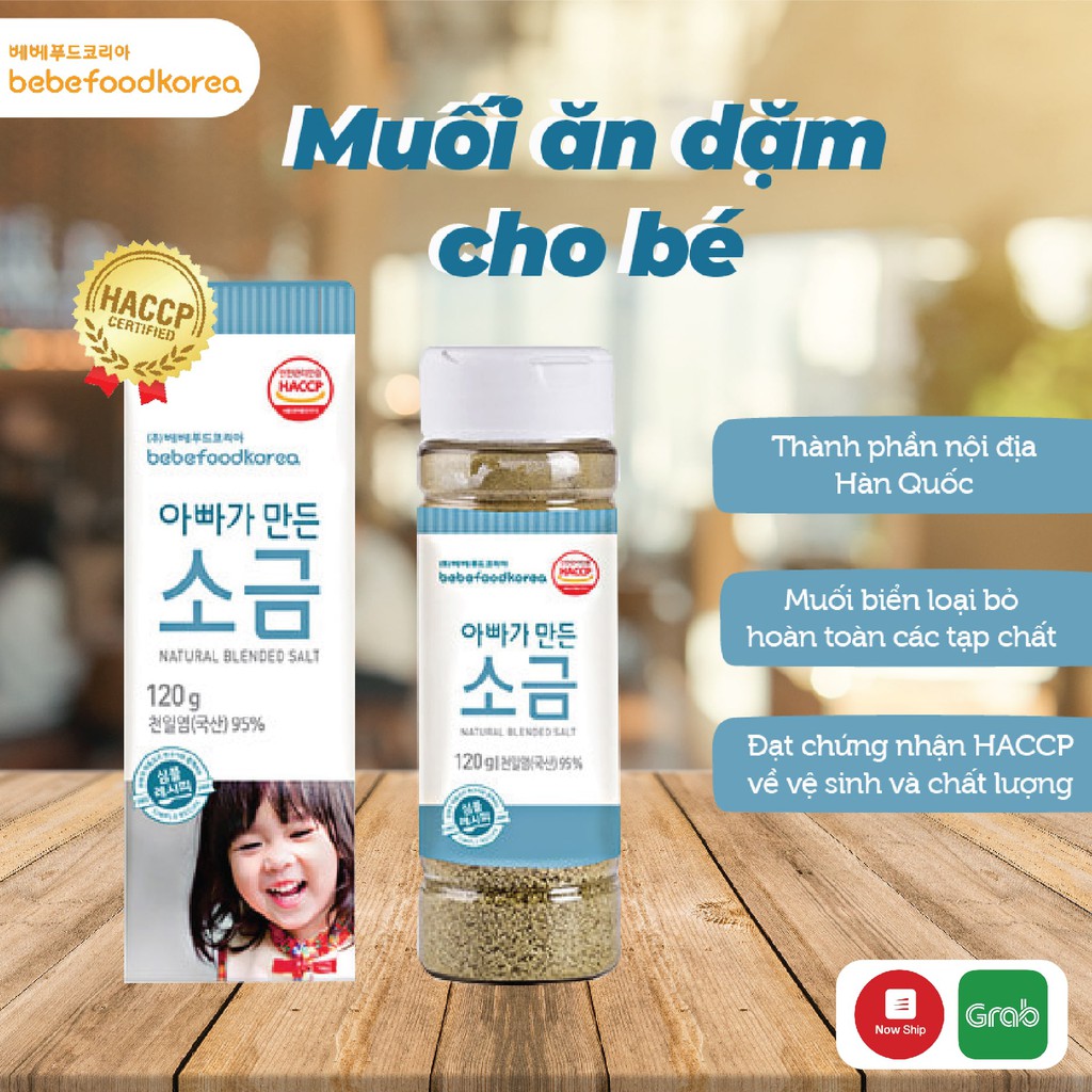 Muối ăn dặm cho bé Bebefood Hàn Quốc