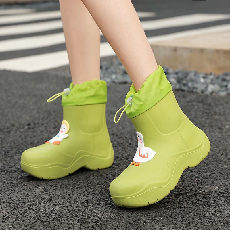 Ủng Đi Mưa Chống Trượt Thiết Kế Dễ Thương Thời Trang