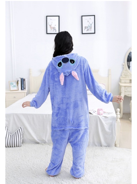 Bộ Đồ Thú Stitch Xanh Người Lớn - Bộ Đồ Ngủ Stitch Xanh Người Lớn