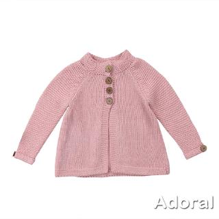 Áo Khoác Len Có Nút Thời Trang Cho Bé Gái Từ 1-8 Tuổi