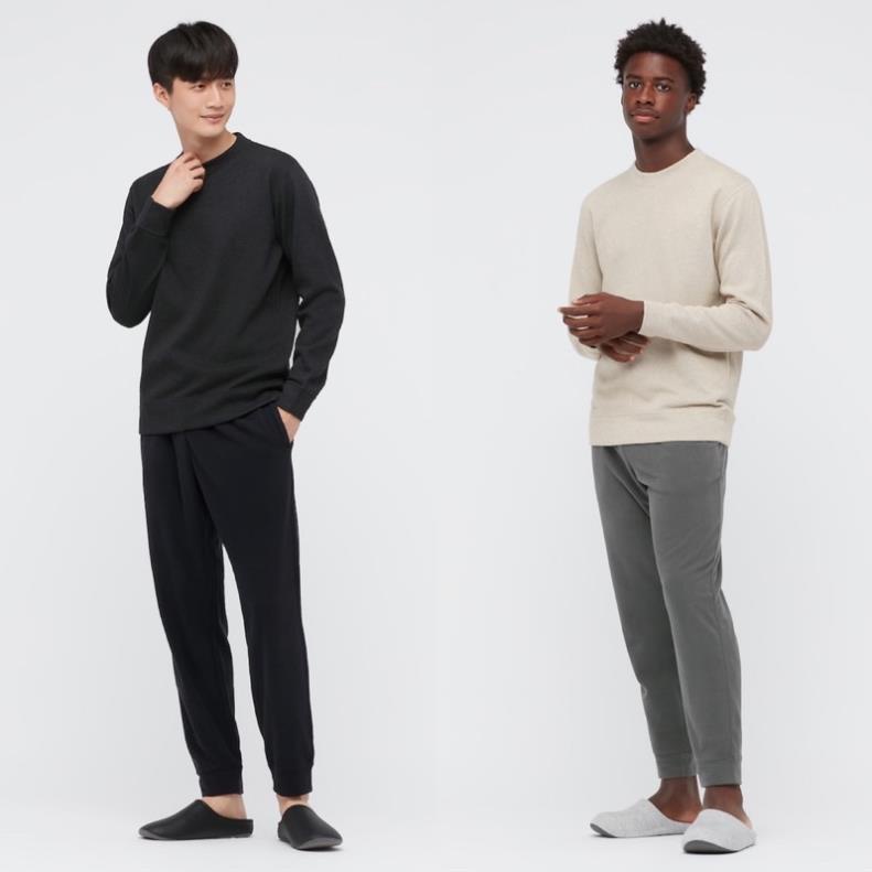 Set quần áo nỉ tơ nam cổ tròn thời trang, năng động của UNIQLO !
