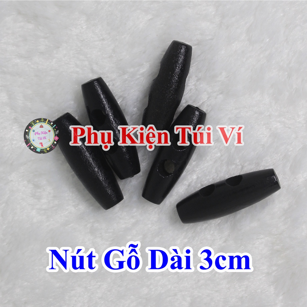 Nút gỗ dài 3cm