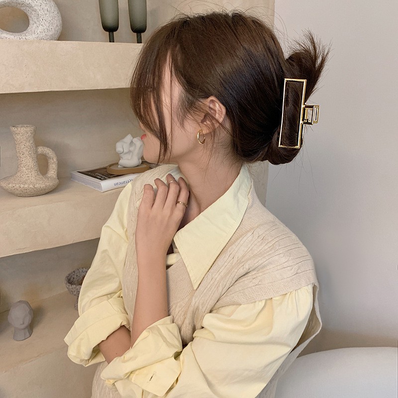 [Mã SKAMCLU8 giảm 10% cho đơn từ 100K] Kẹp tóc càng cua Hàn Quốc kim loại sang chảnh HOT TREND cho nữ