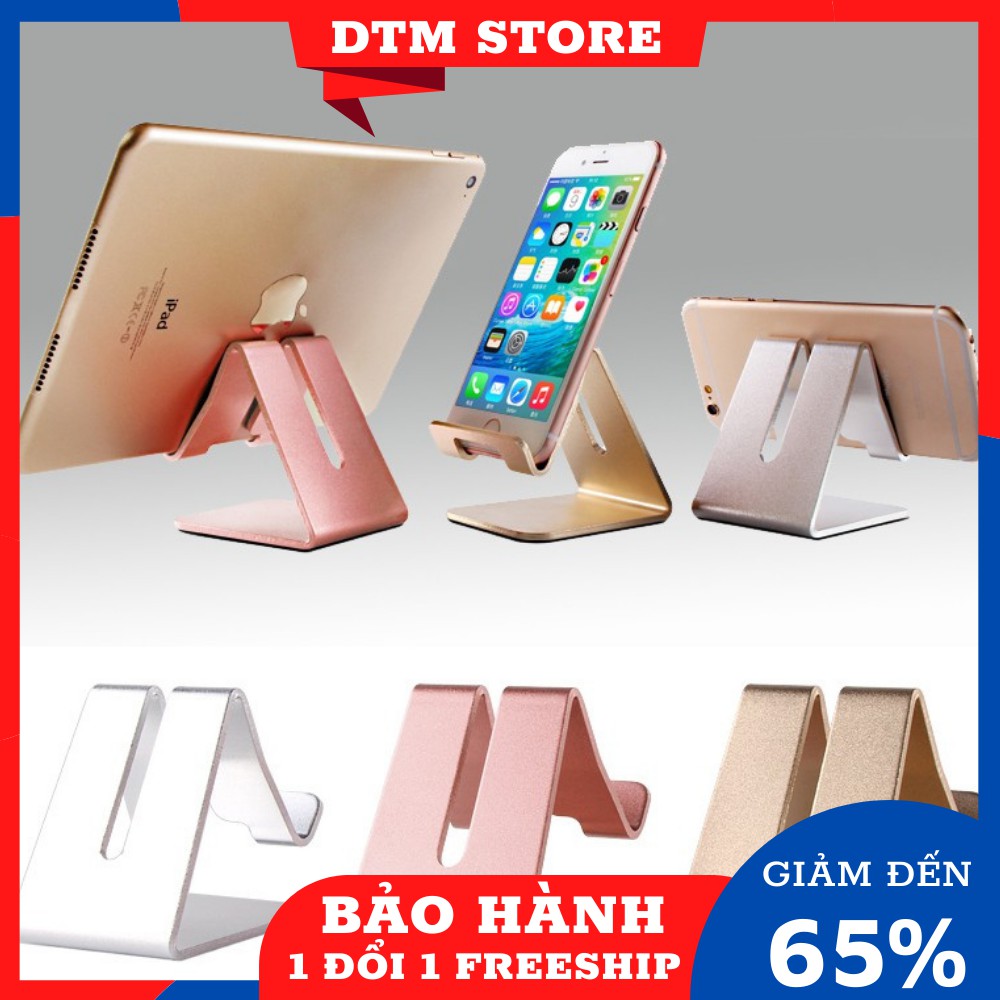 Giá đỡ điện thoại S014 hợp kim nhôm có khe cắm dây sạc và tai nghe cho điện thoại,ipad - DTM Store