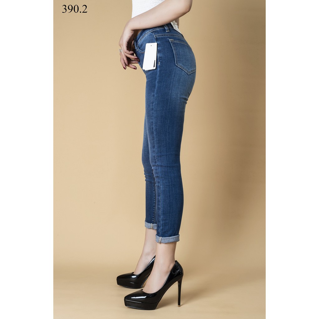 Quần jean nữ boy trơn dáng 90 phân