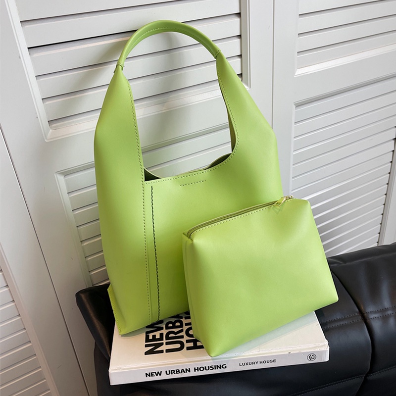 IELGY Túi Đeo Vai Mềm Cỡ Lớn Phong Cách Đơn Giản Cho Nữ