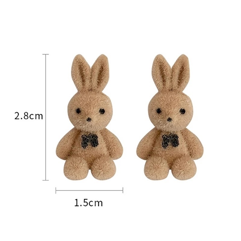 1 Cặp Bông Tai Hình Thỏ Dễ Thương Cho Nữ