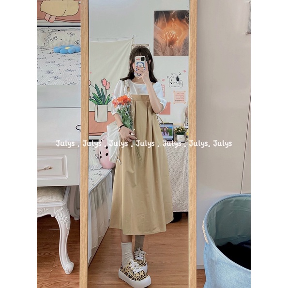 Set yếm ulzzang dài 2 chi tiết (ảnh thật shop chụp kèm video) | BigBuy360 - bigbuy360.vn