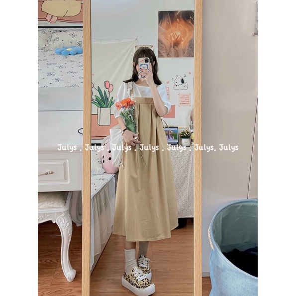 Set yếm ulzzang dài 2 chi tiết (ảnh thật shop chụp kèm video)