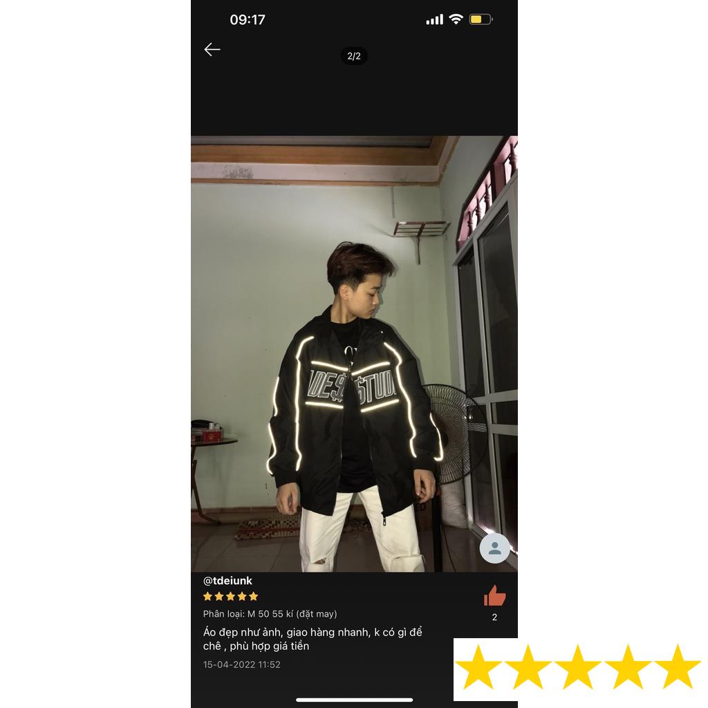 Áo khoác dù nam mẫu HADES THÊU PHẢN QUANG unisex form rộng - Shop streetwear  FREESHIP