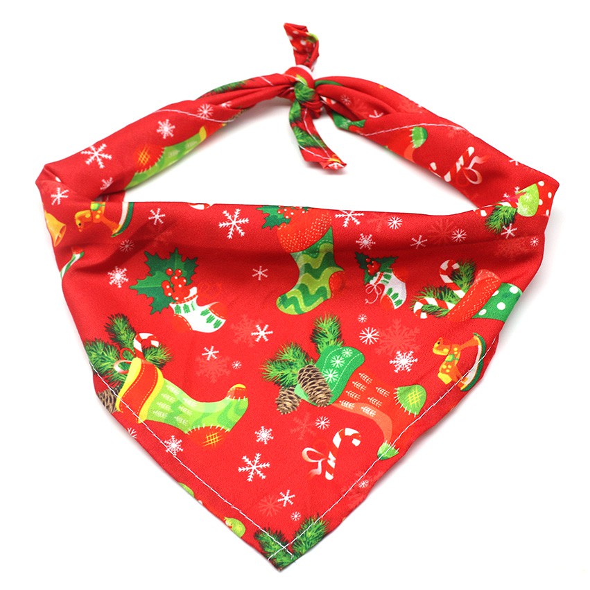 Khăn quàng cổ yếm Bandana giáng sinh cho thú cưng