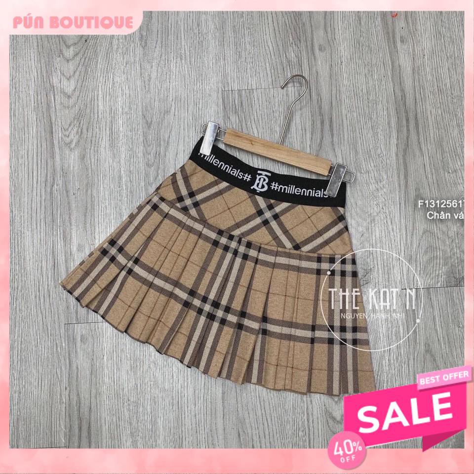 [ẢNH THẬT] CHÂN VÁY VẠT CHÉO PHỐI KẺ BBR | BigBuy360 - bigbuy360.vn