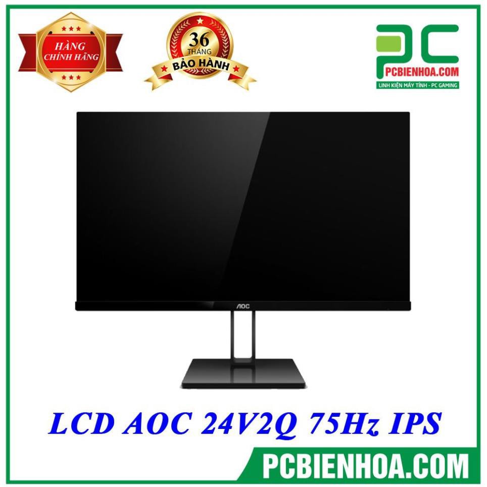 LCD AOC 24V2Q 75HZ IPS SIÊU MỎNG TẶNG BÀN DI CHUỘT GAMING