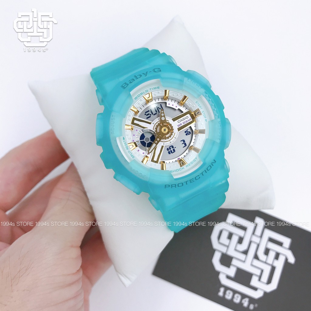 Đồng hồ nữ Casio Baby-G BA-110 / BA-110SC-2A chống va đập, chống nước 200m, size 43mm, hàng chính hãng