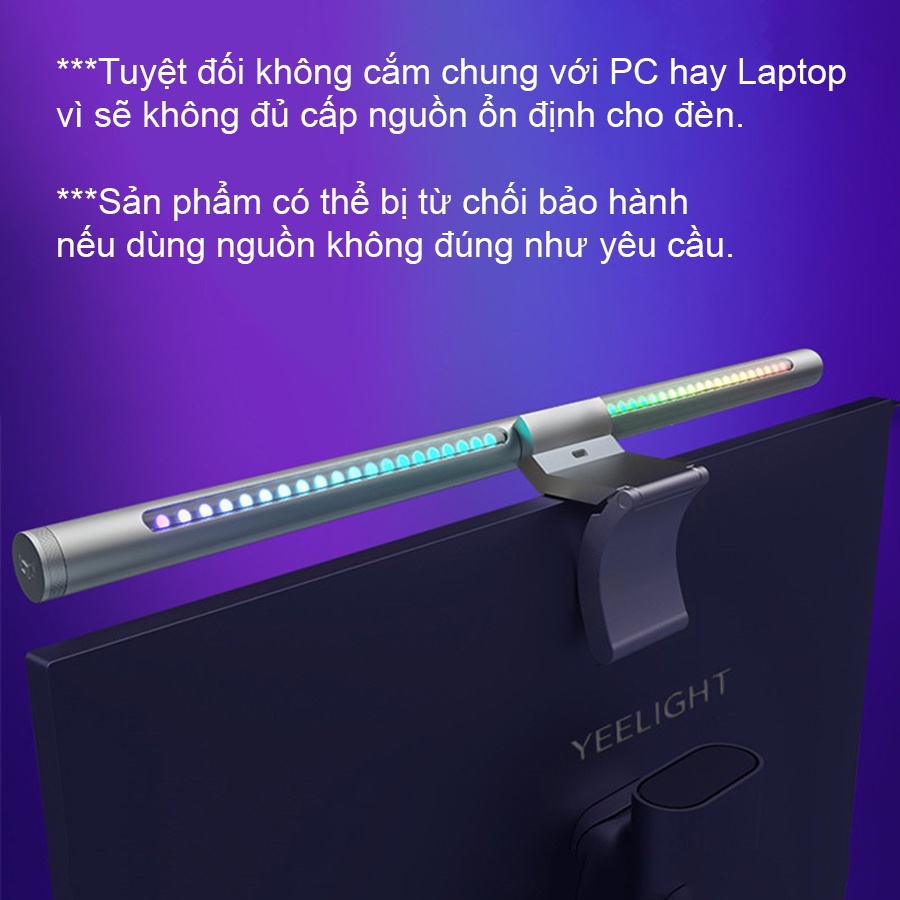 Đèn treo màn hình thông minh Yeelight LED Screen Light Bar Monitor Pro/ Flagship Edition/ Rechargeable tích điện