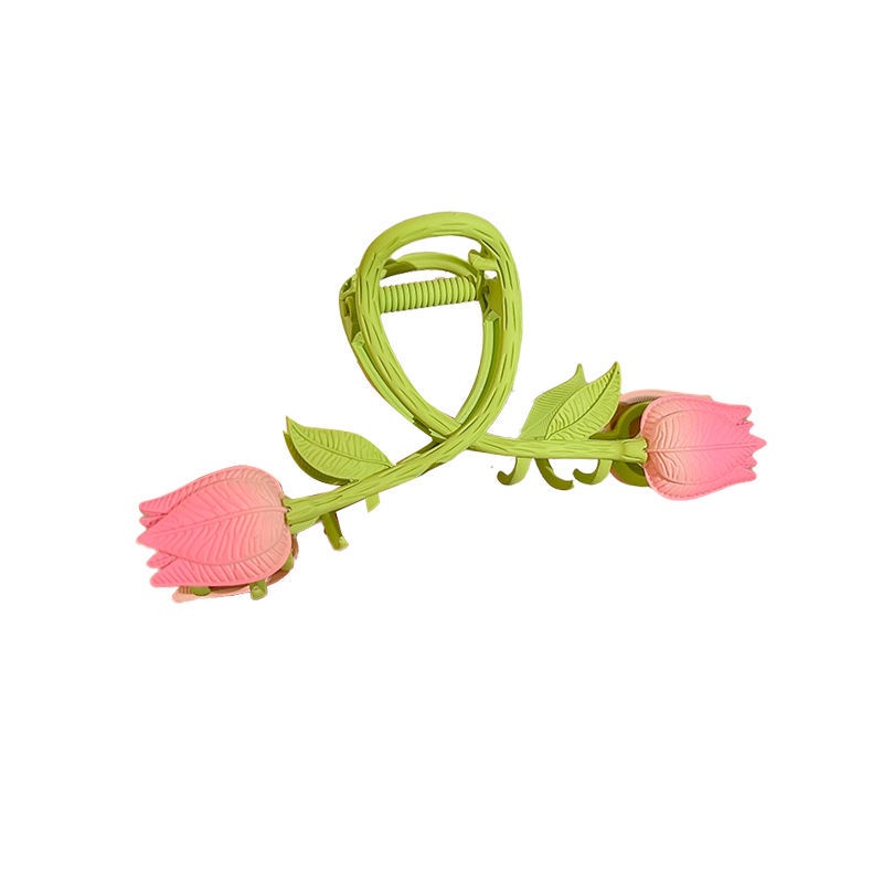 Kẹp tóc IF YOU hình hoa tulip dễ thương thời trang cho nữ