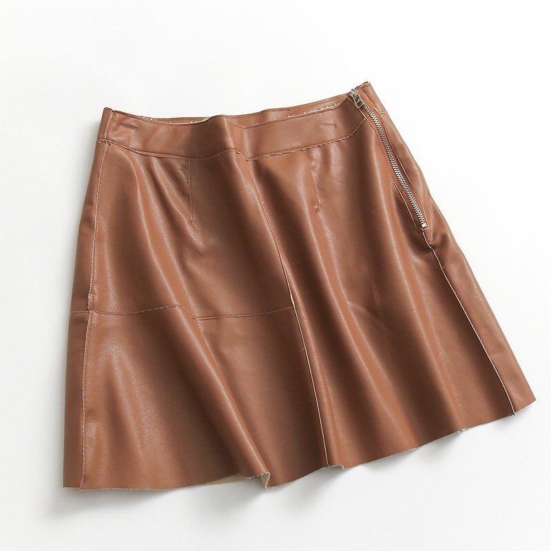 Chân váy da Hopeshow