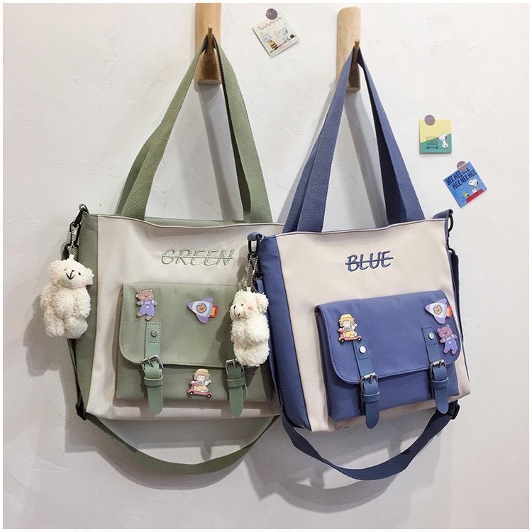 Túi tote canvas đeo chéo ULZZANG hàn quốc đẹp giá rẻ TV1