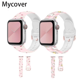 Dây đeo đồng hồ làm bằng silicone phong cách thể thao cho Apple Watch Series 5 4 3 2 1 Iwatch 38mm 42mm 40mm 44mm