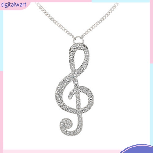 Vòng cổ Mặt Nốt Nhạc Đính Đá Thời Trang Cho Nữ