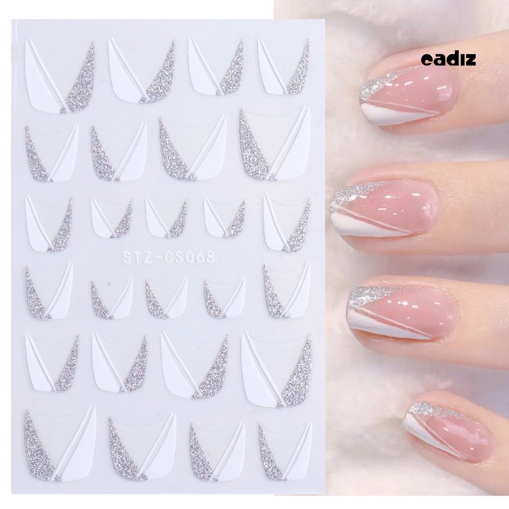 Miếng Dán Trang Trí Móng Tay 3D DIY Nhiều Màu Sắc Phong Cách Pháp