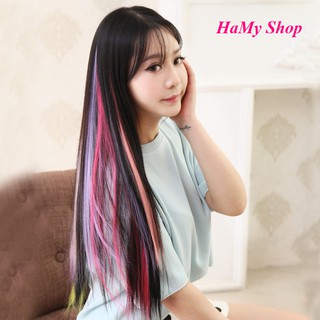 Tóc giả kẹp line đẹp, móc line