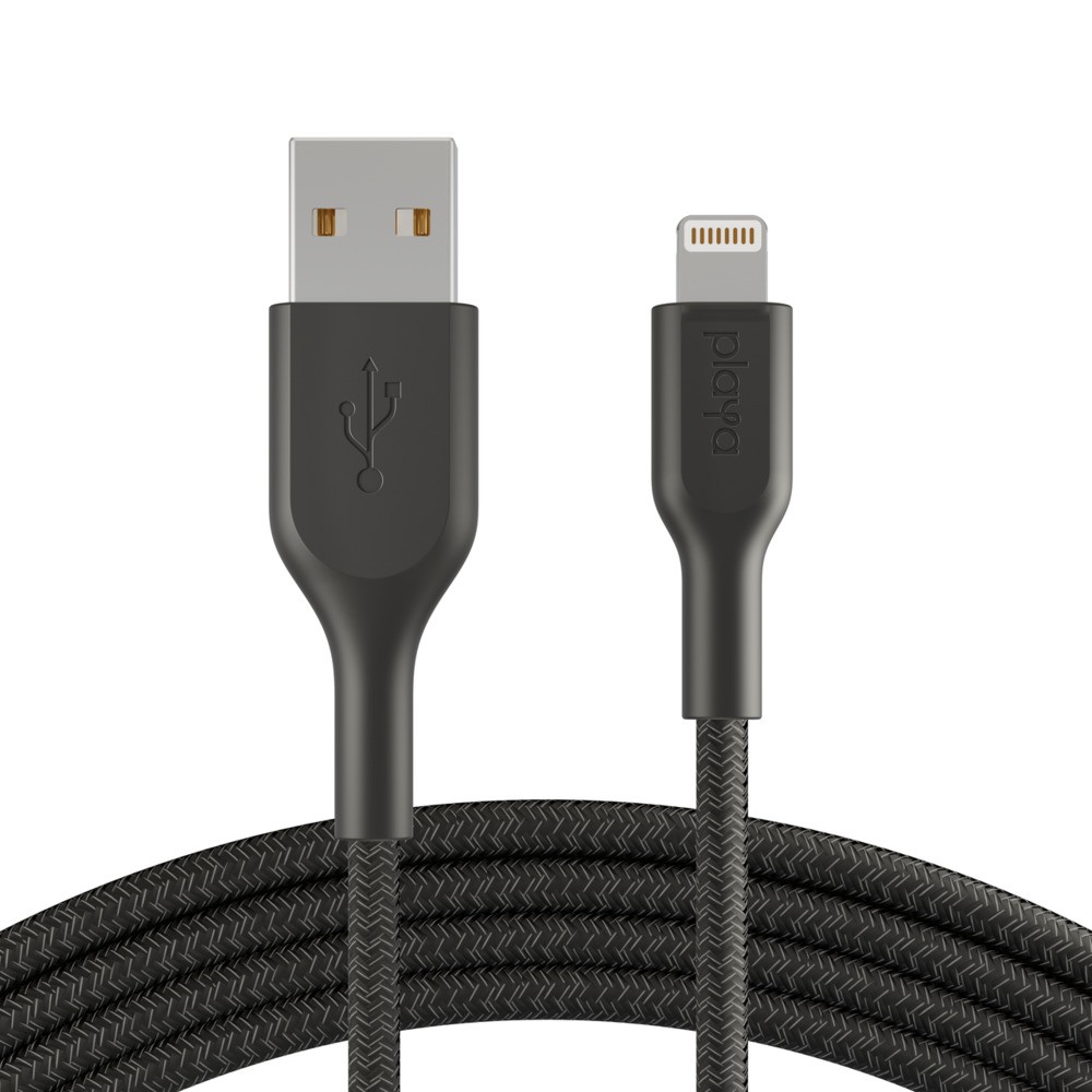Cáp sạc Lightning Belkin Playa vỏ dù, 1m & 2m - dành cho iPhone, iPad và AirPods - Bảo Hành 2 Năm - PM1002yz