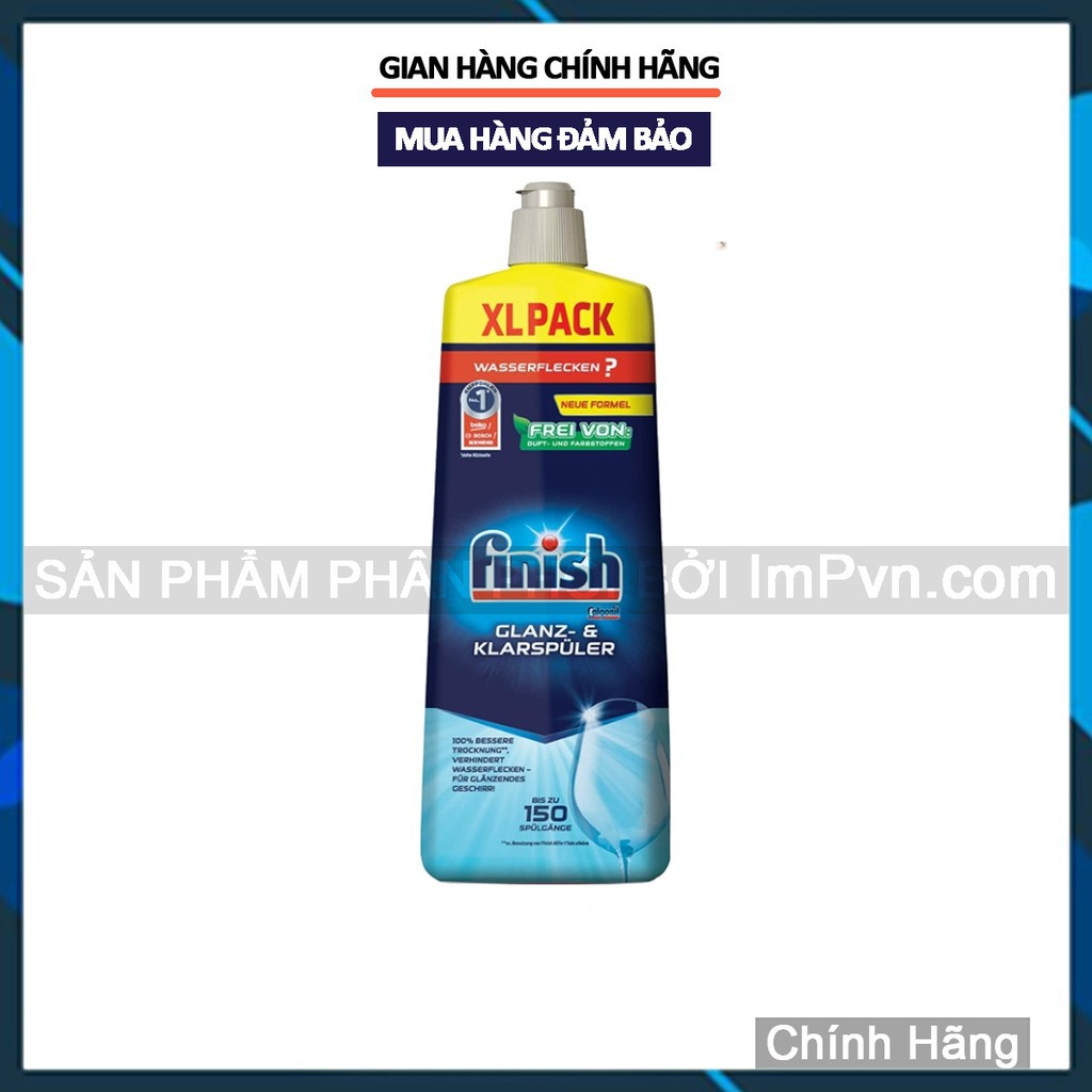 Nước làm bóng Finish 1150ml, 800ml  chuyên dụng cho máy rửa bát