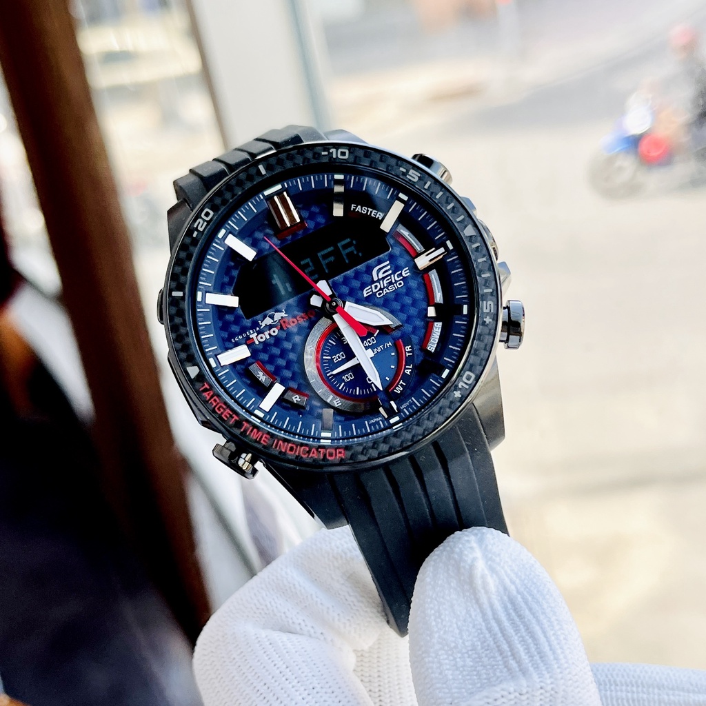 Đồng Hồ Casio Nam Dây Cao Su EDIFICE ECB-800TR-2A Chính Hãng
