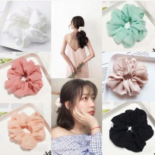 Cột tóc vải scrunchies loại chiffon