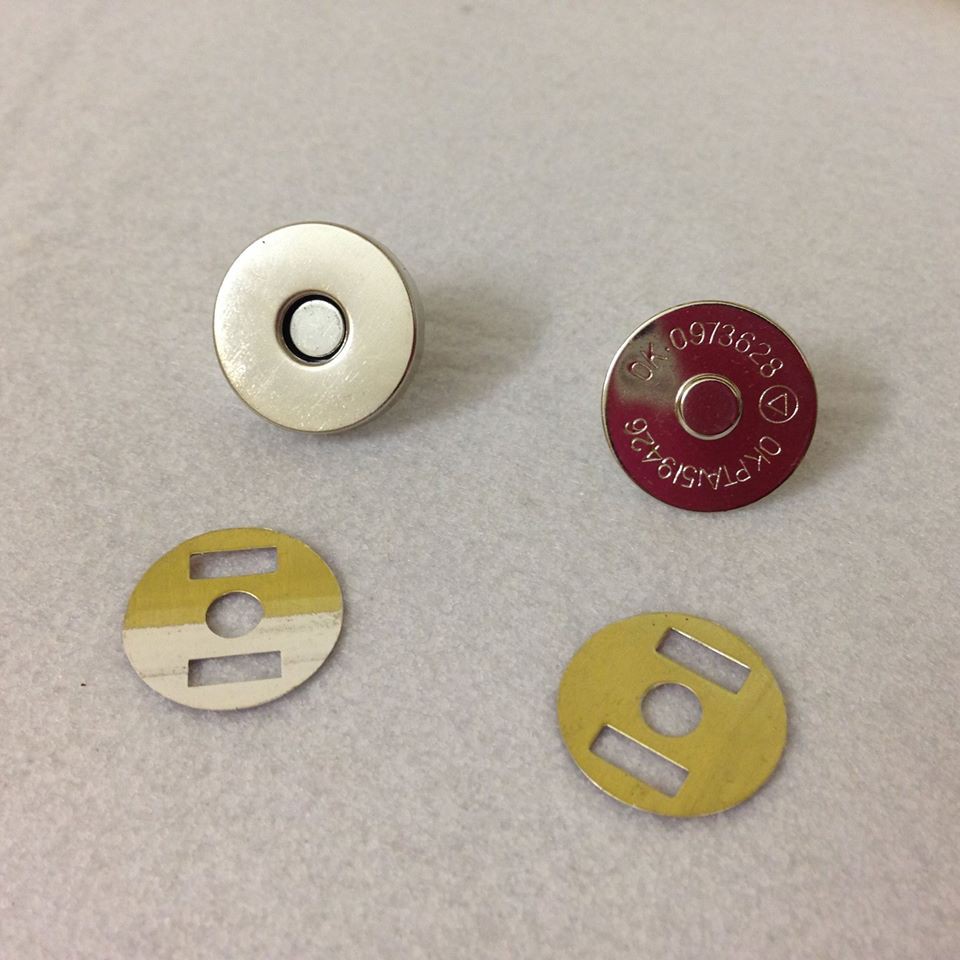 Cúc nam châm đồng loại đẹp (nút túi ví - sổ da)