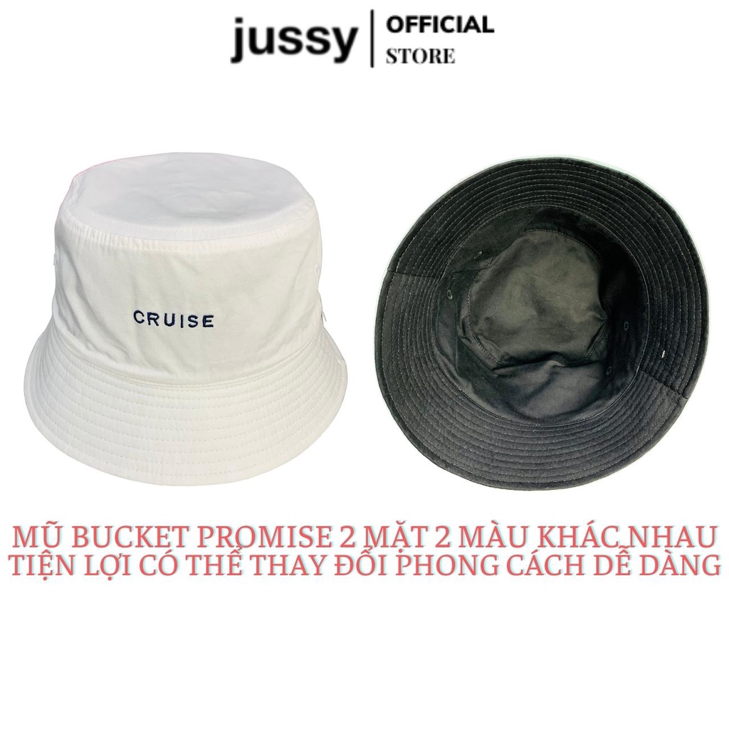 Mũ Bucket Cruise 2 Mặt 2 Màu Jussy Fashion Nhiều Màu Hot Form Nón Tai Bèo Nam Nữ Thời Trang Unisex Chất Vải Cotton