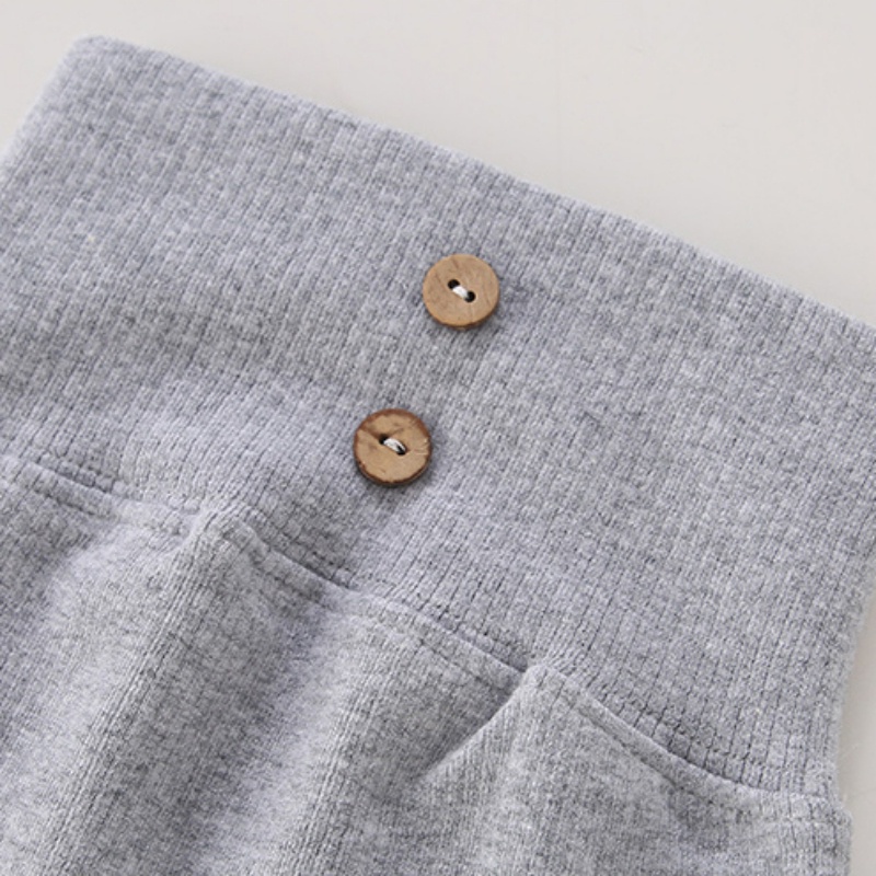 Quần dài lưng cao màu sắc thanh lịch cho bé