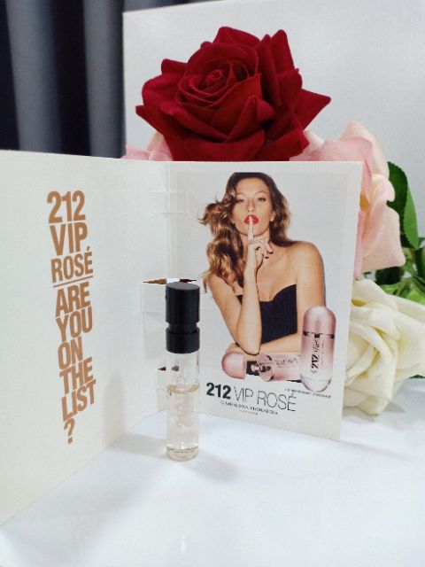 Vial nước hoa Carolina Herrera 212 VIP Rose (EDP) 1.5ml Auth 💯%