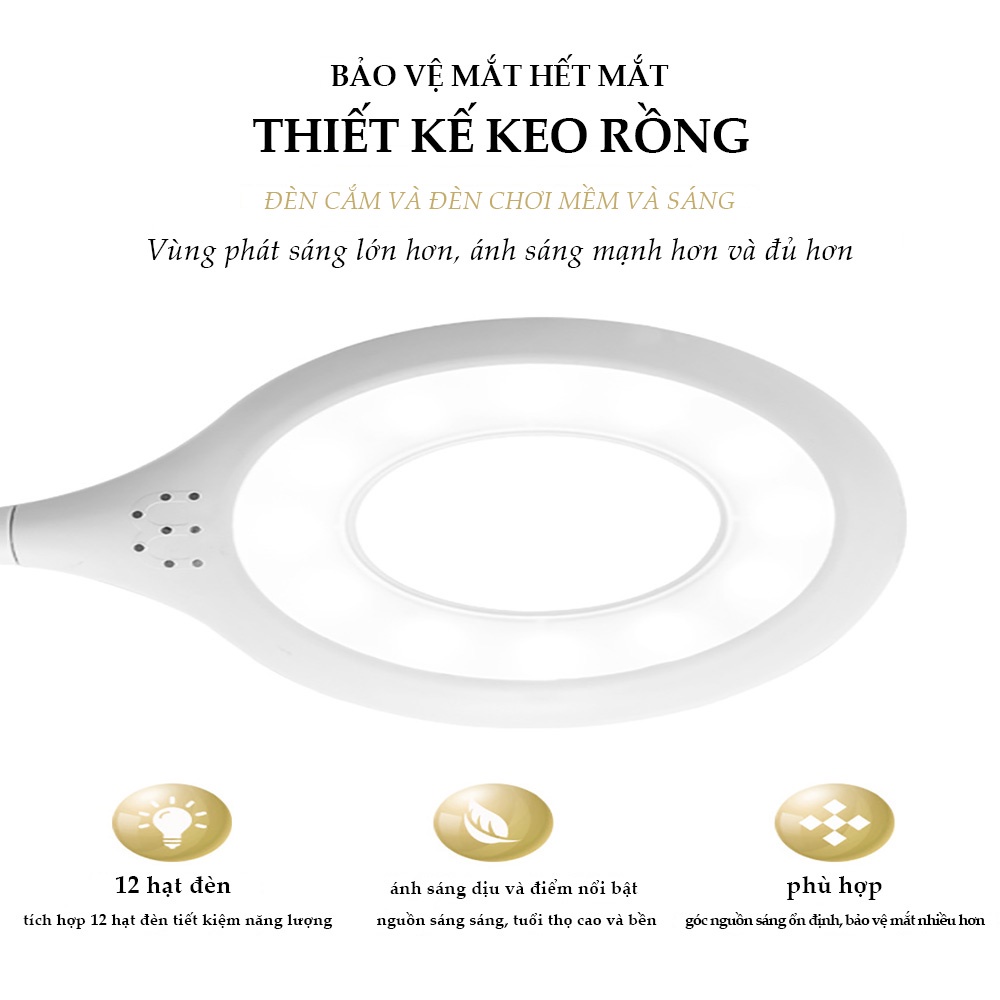 Đèn Led USB Di Động Để Bàn Cho Máy Tính PC Laptop Vòng Nhẫn