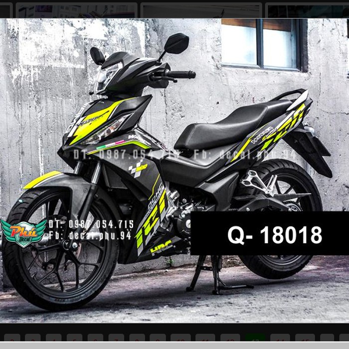tem rời winner 150 vàng đen (W)