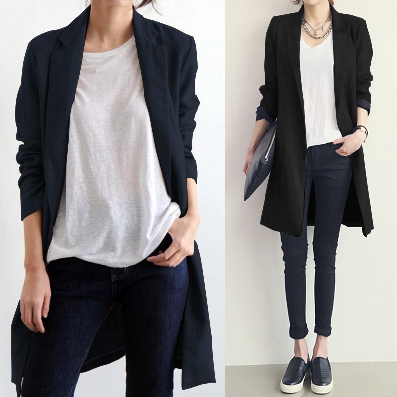 🎀🎀 Women Solid Color Casual Long Sleeve Jacket Plus Size🎀🎀 | BigBuy360 - bigbuy360.vn