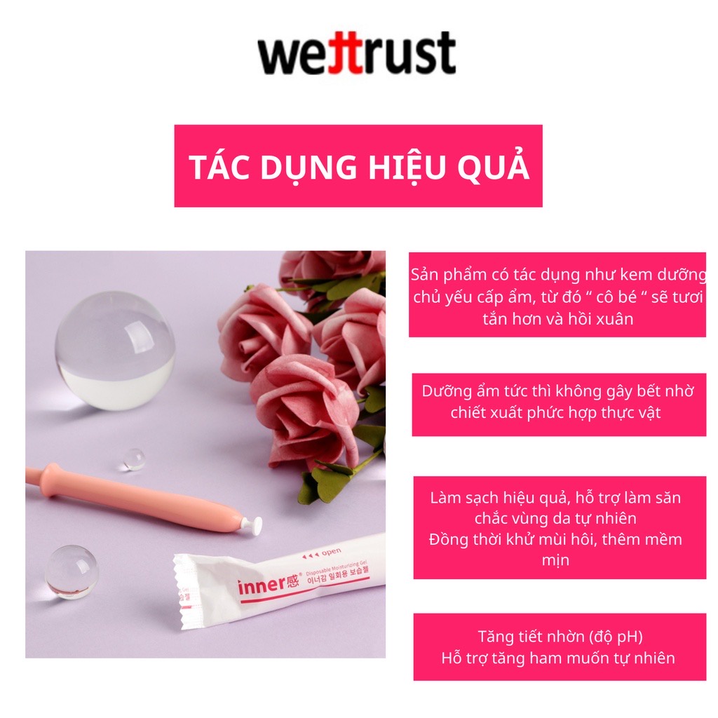 1 ống dùng thử gel dưỡng ẩm vùng kín phụ nữ wettrust inner gel disposable - ảnh sản phẩm 2