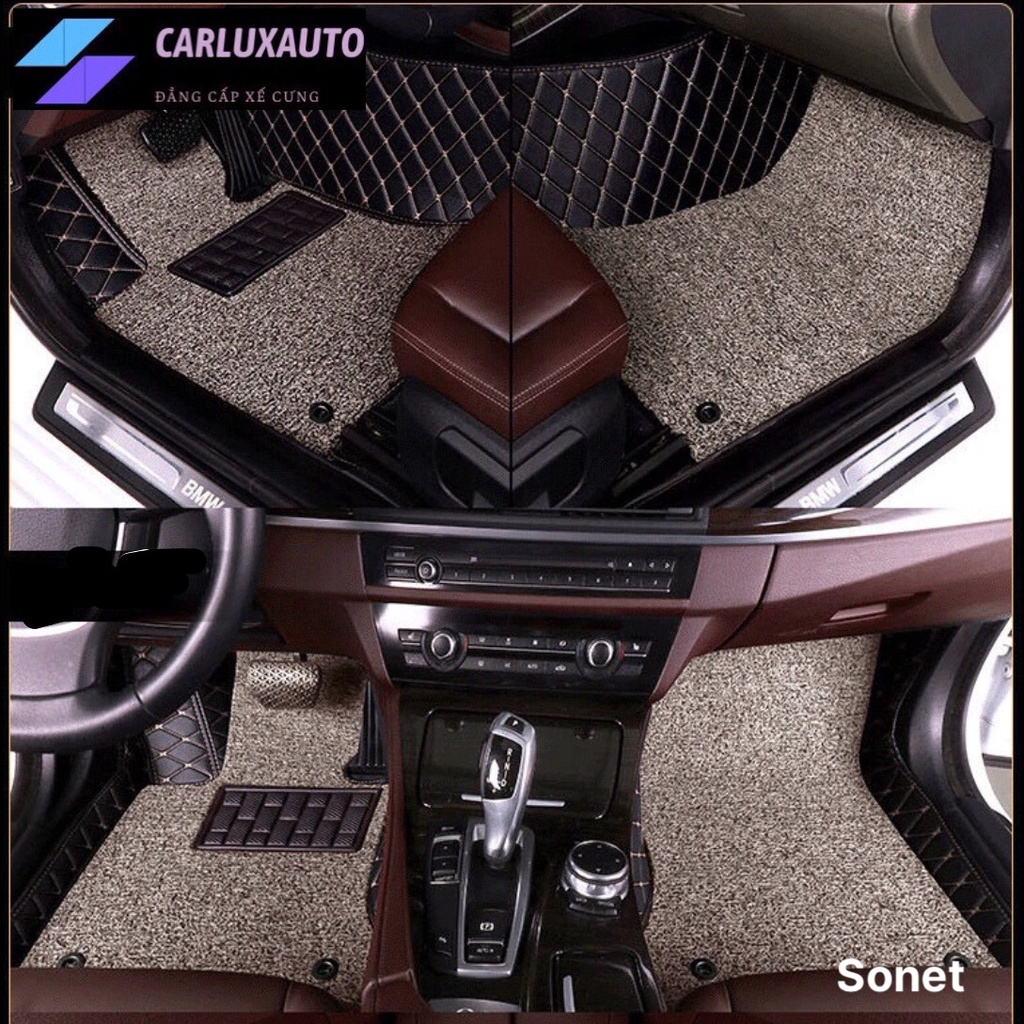 Thảm lót sàn ô tô 6D KIA SONET 2021-2022 chống nước, không mùi, phủ kín 90% sàn xe