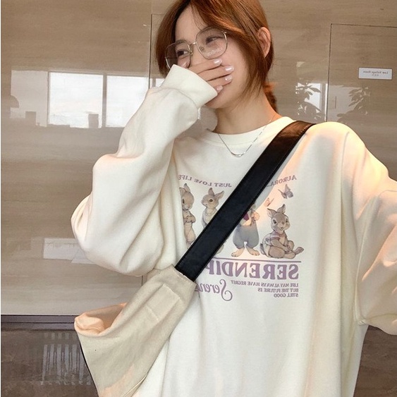 Áo BH tay dài cổ tròn plus size phong cách retro cho phái nữ