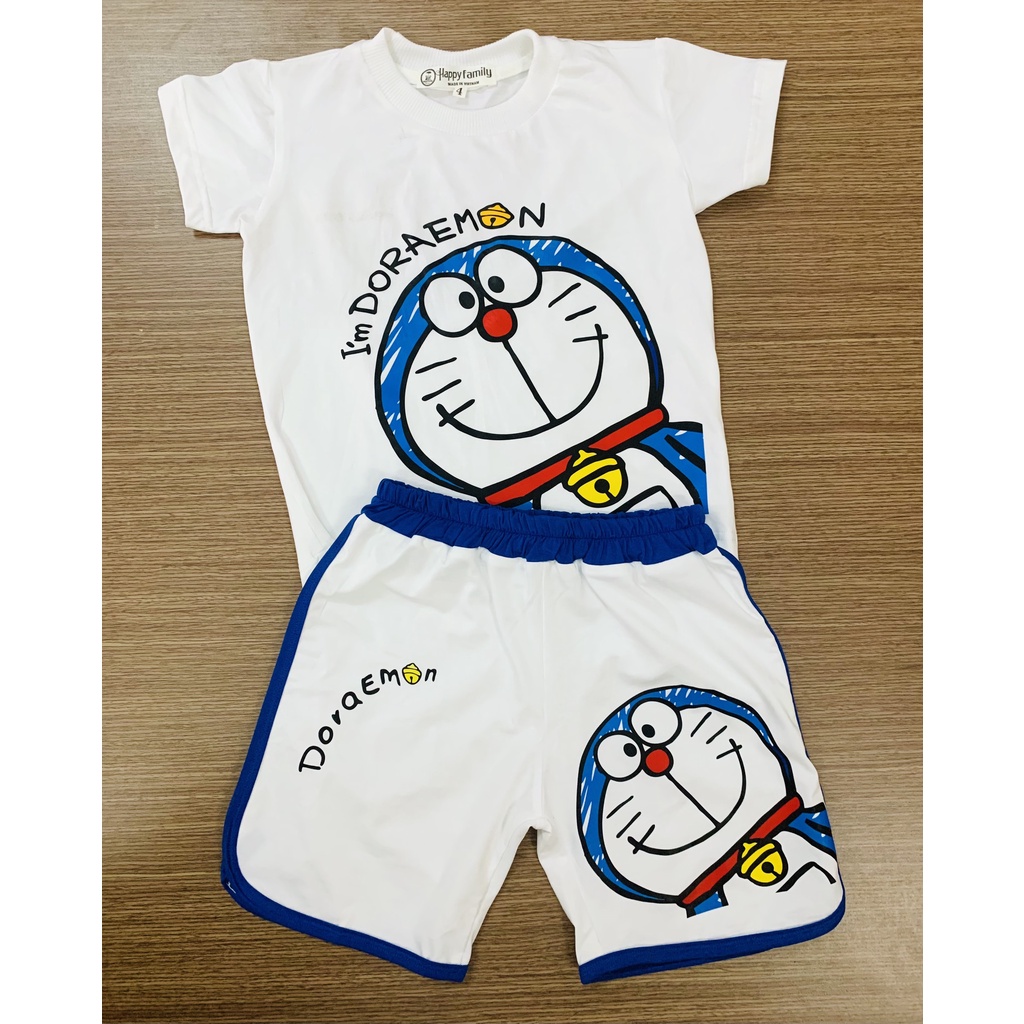 Bộ quần áo bé gái Doreamon cute Size từ 9-40kg. Chuẩn shop - Logo thương hiệu  Cotton 100% co giãn 4 chiều, mát