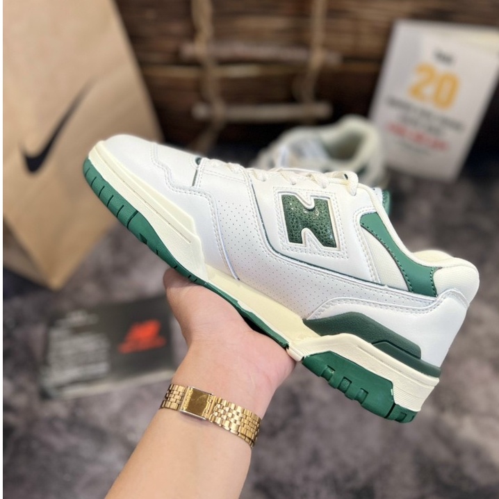 Giày Thể Thao Nam Nữ New Blance, Nb550 EverGreen. Full phụ kiện.