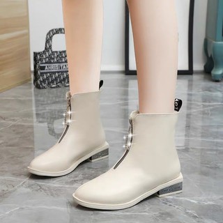 [ ODER ] Bốt da mềm gót đá BIGSIZE (35-43)